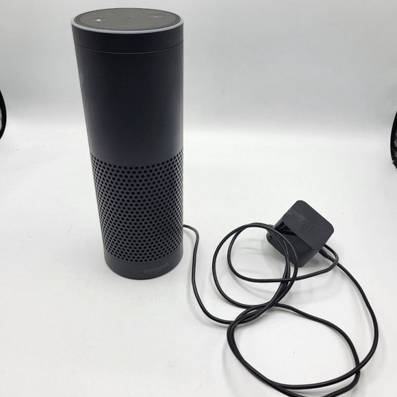 Amazon Echo SK705DI 1stGen Black Bluetooth Voice Search Smart Speaker With Alexa - Picture 2 of 5